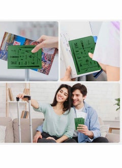 Excefore Passport Card Holder PU Leather Passport Holder,  - Image 3