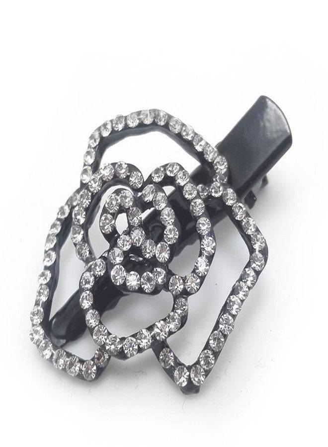 Meilliwish Rose Flower Alligator Hair Clip Hairpin 1 PCS(A30)(White) - Image 1