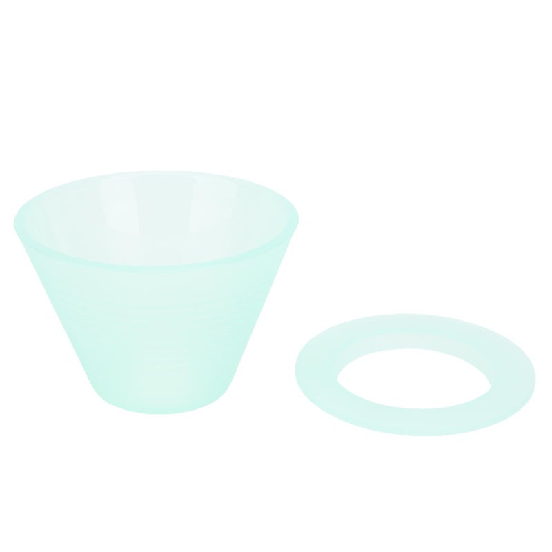 Pour Over Coffee Dripper Food Grade PP Flat Bottom Coffee Brewing Filter for Home Restaurant Light Green - Image 2