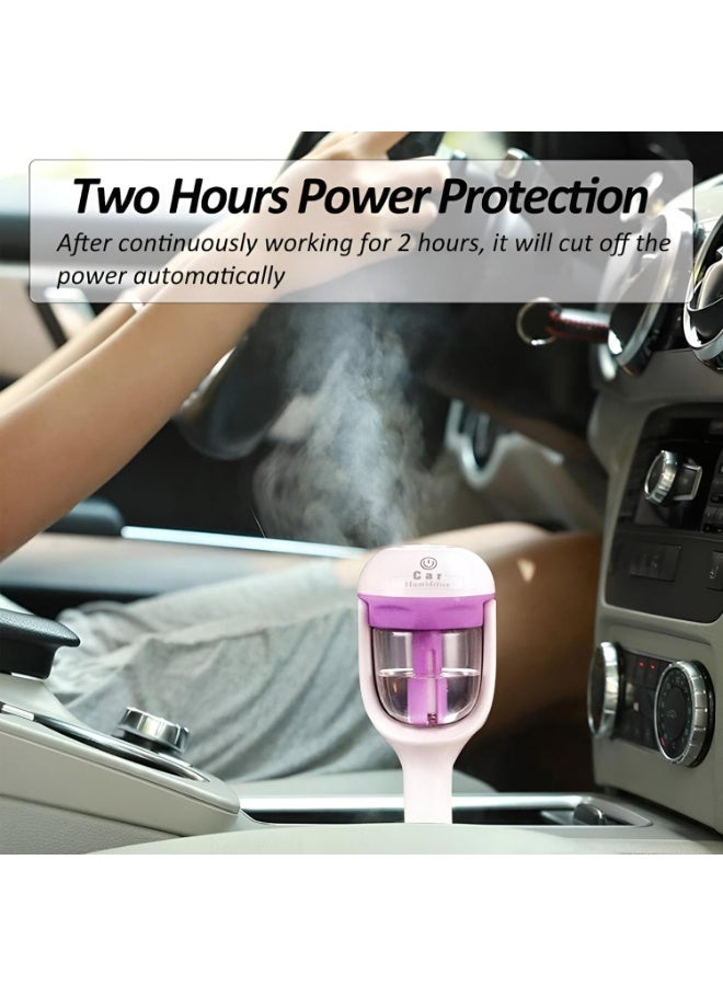 Portable Car Humidifier - Car Essential Oil Diffuser, Stress Relief and Dryness, 180° Rotating Mist, 2 Hours Auto Shut-Off - Image 4