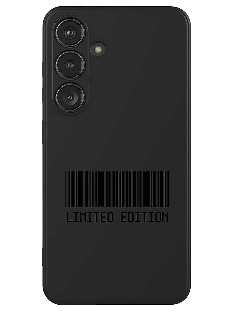 Theodor Protective Slim Fit Case Liquid Silicone Cover with Full Body Protection Anti-Scratch Shockproof Case For Samsung Galaxy S25 Plus (Black) - Limited Edition - Image 1