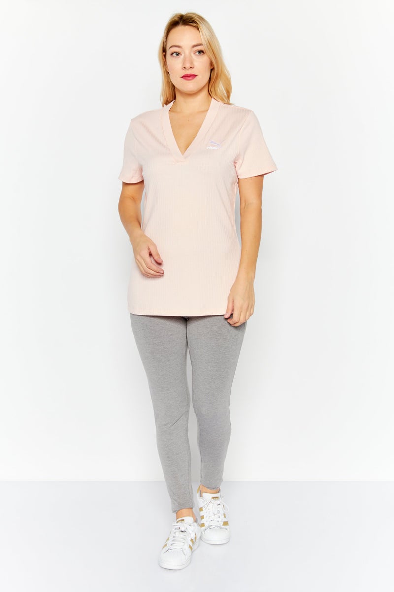 PUMA Women Sportswear Fit Short Sleeve Training Top, Pink - Image 3