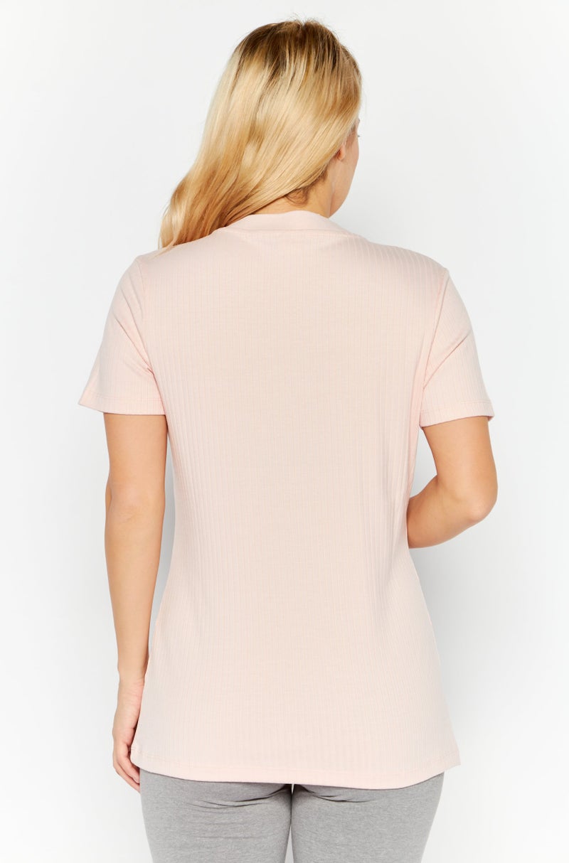 PUMA Women Sportswear Fit Short Sleeve Training Top, Pink - Image 4