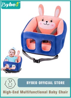 Bybeo Baby Sofa Learn Sitting Chair, Nursery Sit Support Plush Seat, Soft Hugging Pillow Cushion, Infant Floor Seats with Safety Belts, Non-slip Armchair, Cartoon Animal Design, Gift for Kids Boys Girls  - Image 1