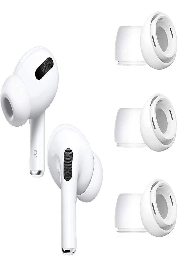BLLQ أغطية أذن بحجم XS لبودز BLLQ، متوافقة مع Apple AirPods Pro 2 و AirPod Pro 1، نصائح سيليكون، تناسب في العلبة، 3 أزواج باللون الأبيض XS - Image 5