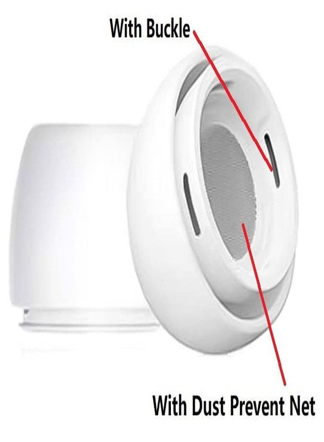 BLLQ أغطية أذن بحجم XS لبودز BLLQ، متوافقة مع Apple AirPods Pro 2 و AirPod Pro 1، نصائح سيليكون، تناسب في العلبة، 3 أزواج باللون الأبيض XS - Image 3