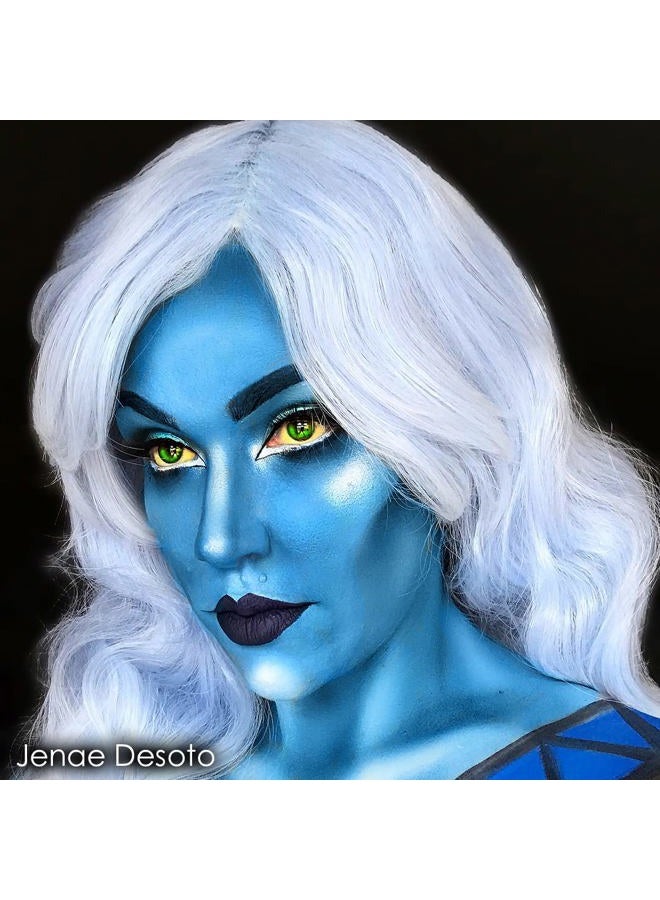 mehron Makeup Paradise Makeup AQ Pro Size | Stage & Screen, Face & Body Painting, Special FX, Beauty, Cosplay, and Halloween | Water Activated Face Paint & Body Paint 1.4 oz (40 g) (Sky) - Image 3