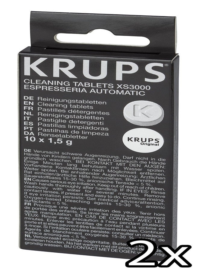 KRUPS XS3000 Cleaning Tablets for KRUPS Fully Automatic Machines (2 Pack) - Image 2