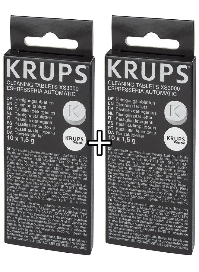 KRUPS XS3000 Cleaning Tablets for KRUPS Fully Automatic Machines (2 Pack) - Image 1