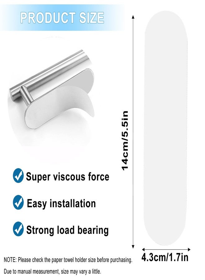 Hpewi Paper Towel Holder Adhesive Strips 10 Pack - Self Adhesive Under Cabinet No Drill, 5.57x1.69 Inch Replacement Strips for Kitchen & Bathroom - Image 2