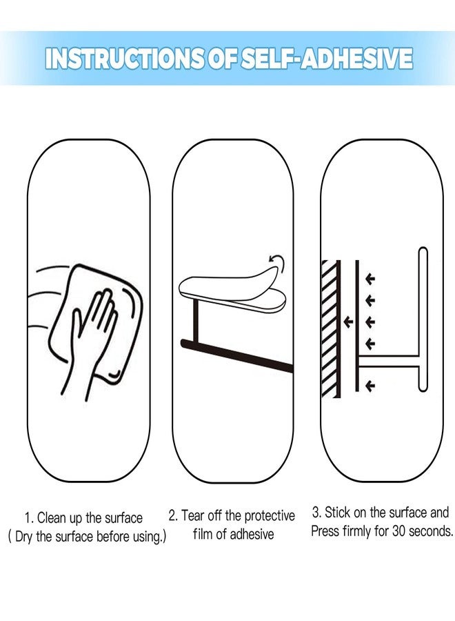 Hpewi Paper Towel Holder Adhesive Strips 10 Pack - Self Adhesive Under Cabinet No Drill, 5.57x1.69 Inch Replacement Strips for Kitchen & Bathroom - Image 5