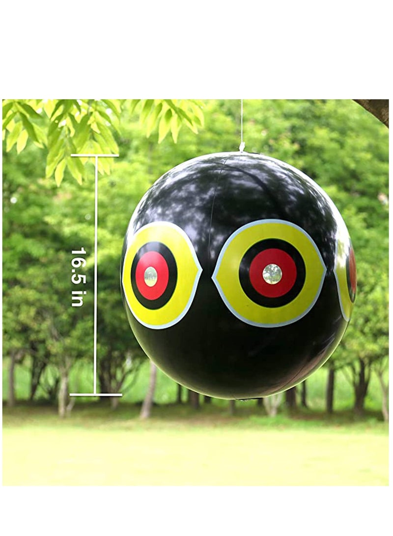 Excefore 3 Pcs Bird Balloons, Reflective Eyes Balloon Bird Repellent, Keep Birds Away Garden, Highly Effective, Easy to Use, Crops, Windows, Boats, Cars and Pools, Wildlife Friendly - Image 5