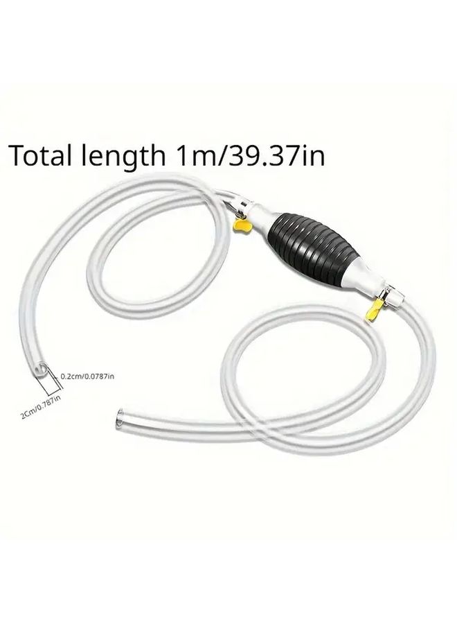 Universal Manual Oil Pump Kit Portable Car Liquid Extractor With Hose Clip For Gasoline Diesel Engine Oil Water Vehicle Fluid Transfer - Image 2