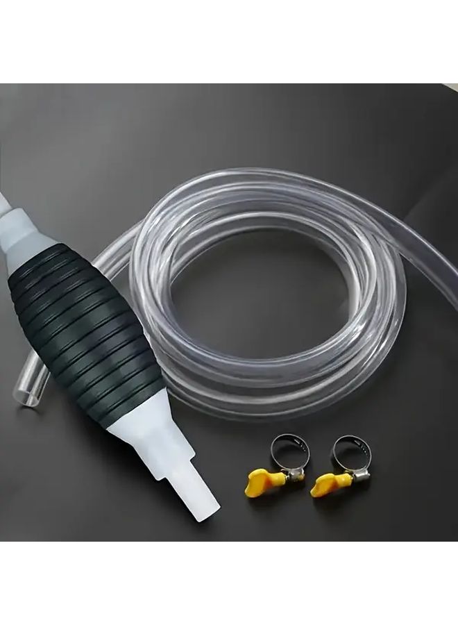 Universal Manual Oil Pump Kit Portable Car Liquid Extractor With Hose Clip For Gasoline Diesel Engine Oil Water Vehicle Fluid Transfer - Image 1