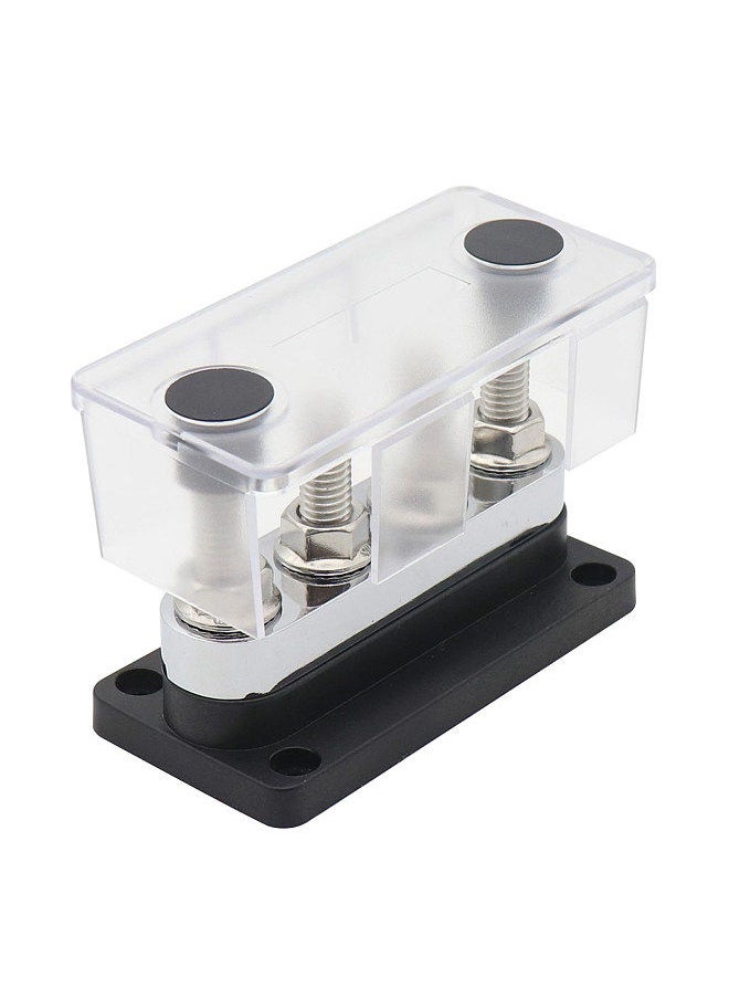 600A Power Distribution Block Bus Bar 4 x 3/8 Posts 48V DC Busbar Box