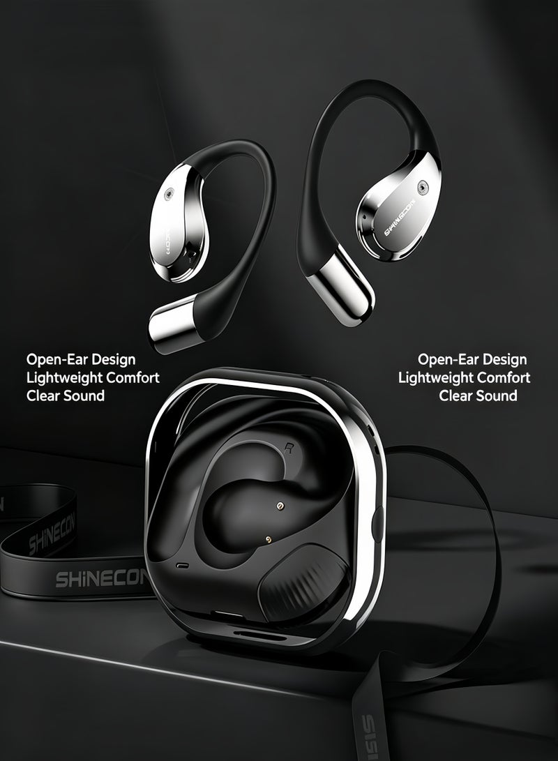 Shinecon Bluetooth 6.0 Open-Ear Hanging Ear Earphones with Noise Reduction - Image 1
