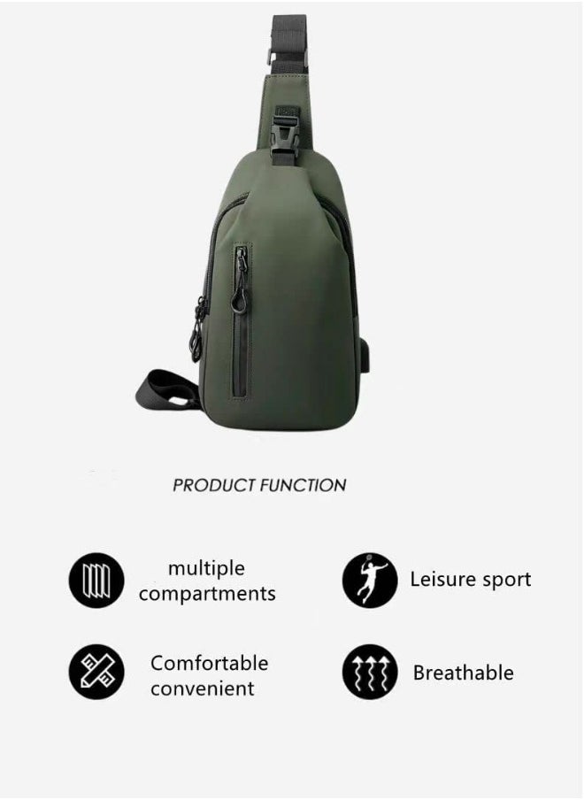 Skycare Skycare Sling Crossbody Bag Small Shoulder Backpack for Men Waterproof Slim Chest Bags Casual Daypack for Travel Cycling  - Image 4