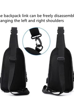 Skycare Skycare Sling Crossbody Bag Small Shoulder Backpack for Men Waterproof Slim Chest Bags Casual Daypack for Travel Cycling  - Image 5