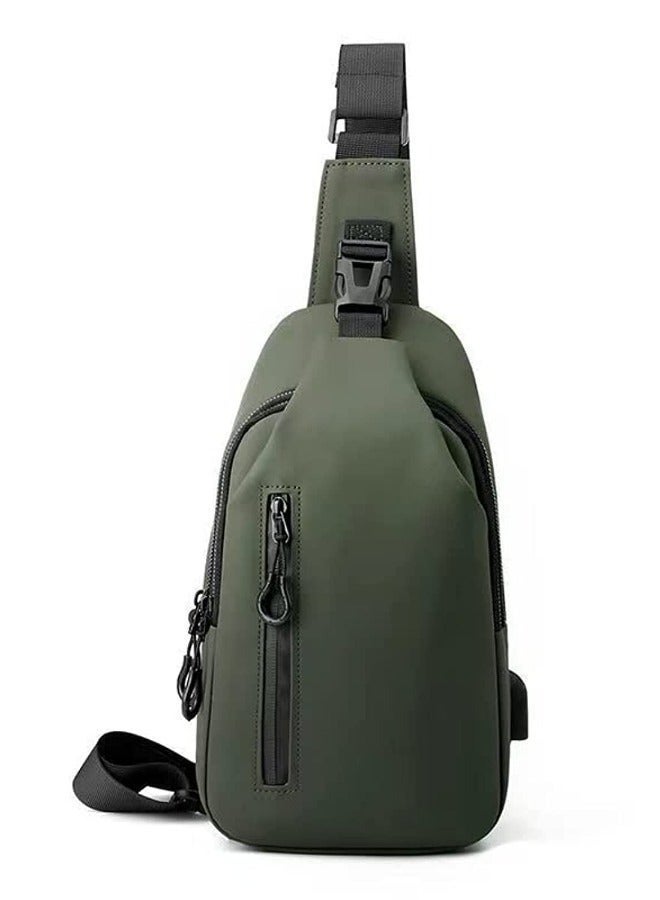 Skycare Sling Crossbody Bag Small Shoulder Backpack for Men Waterproof Slim Chest Bags Casual Daypack for Travel Cycling - Image 1