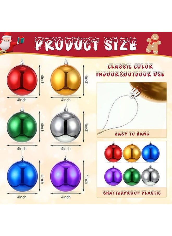 Zubebe 12 Pcs Christmas Tree Balls Ornaments  - Image 3