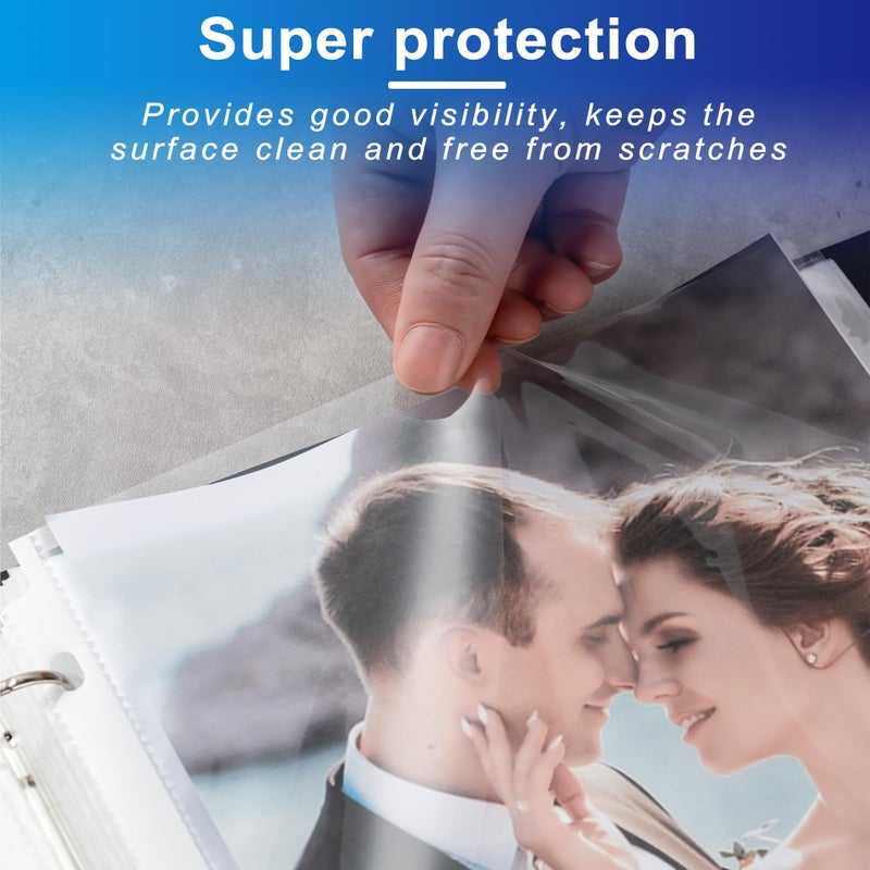 Aegero 65 Pack Clear Sheet Protectors, 8.5 x 11 inch Page Protectors for 3 Ring Binder,Top Loading Paper Protector for Documents and Photos,Letter Size - Image 5