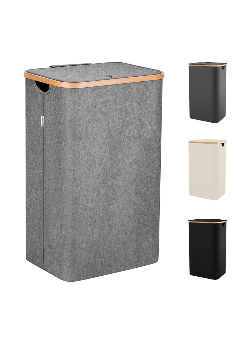 Laundry Basket, Laundry Hamper with Removable Laundry Bag and Lid, Collapsible Hamper for Bedroom, Bathroom, Living Room(Grey) - pzsku/Z0A0C1ADA62FF7A408C0BZ/45/_/1710741693/7b0e57c7-e405-421d-8d67-ce7bd8183704