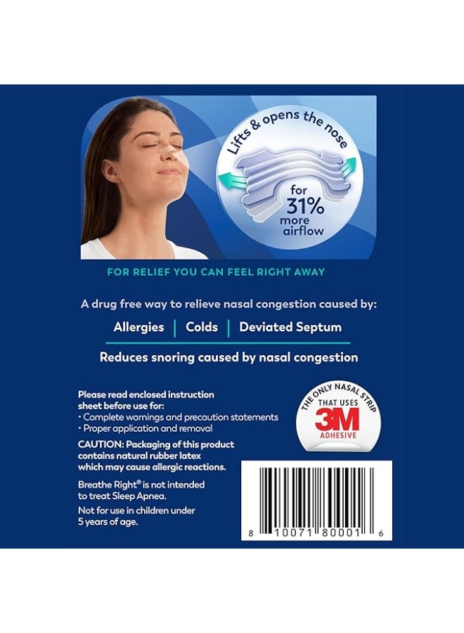Breathe Right Extra Clear for Sensitive Skin, 26 Count - Image 5