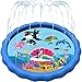 SplashEZ 89 Extra Large Splash Pad for Kids Dogs Great Outdoor Toys for Toddlers 13 Kids Ages 48 Baby Pool for Backyard Sprinkler Pool Plastic Dog Water Summer Toys - Image 3