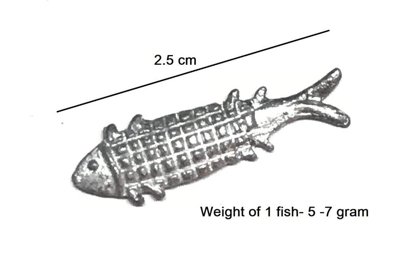 Moira Lead/Ranga Fish Rahu/Ketu Remedy Silver 400 Grams - Image 2