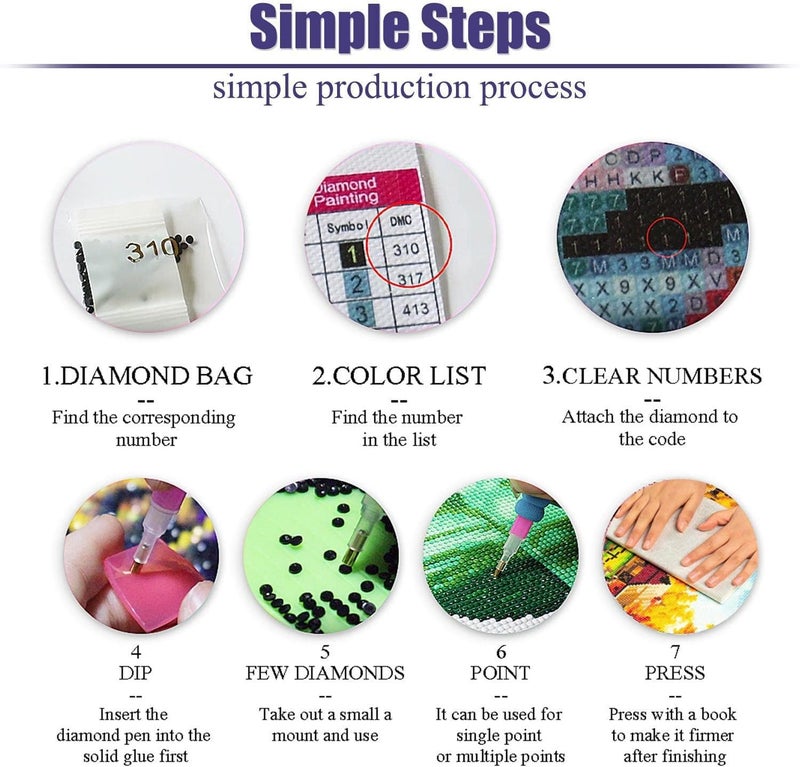 ijbnhd Large Diamond Painting Kits for Adults, 5D Sugar Skull Extra Large Diamond Art Kits for Beginners, DIY Full Drill Round Butterfly Gem Art for Crafts Home Wall Decor Gift 16X28inch - Image 5