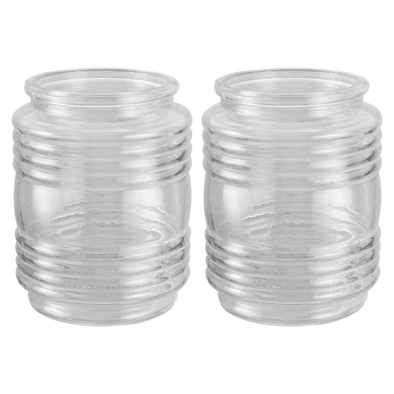 Aspen Creative 2360301 Replacement Clear Jelly Jar Glass ShadeUse For Indoor And Outdoor 358Dia x 434HFitter 314