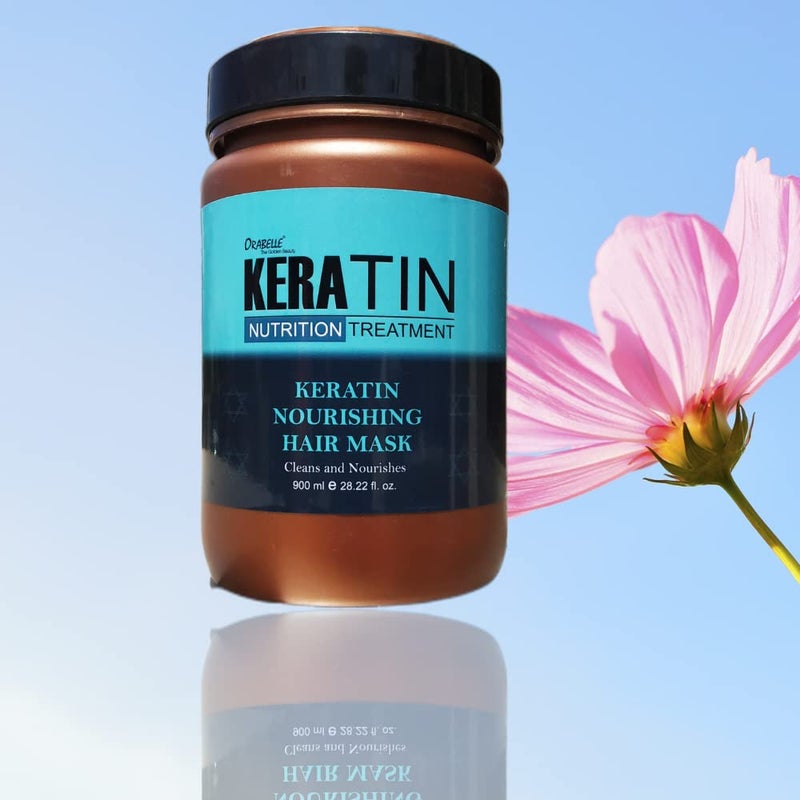 Orabelle Keratin nourishing hair spa cream for Dry damage Rough and Frizzy hairs 900ml