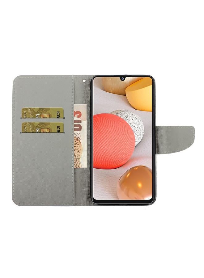 S-TOP Case For Samsung Galaxy A42 5G Coloured Drawing Pattern Leather Phone Case - Image 4