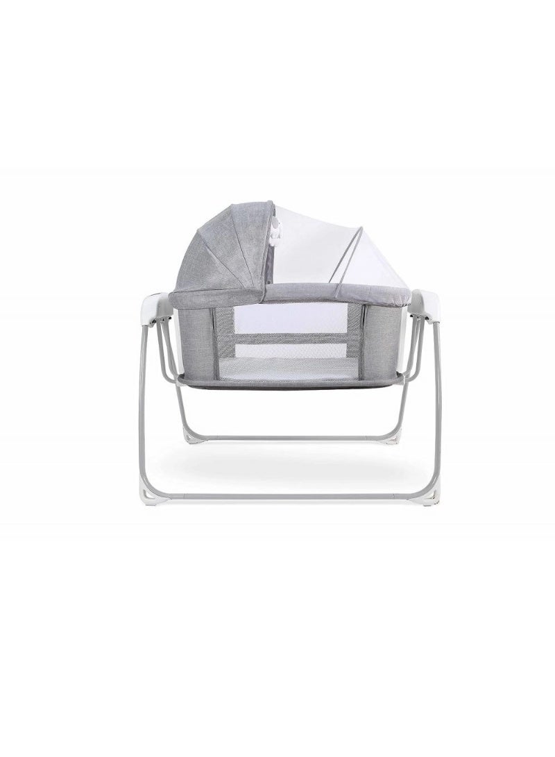 ماستيلا سرير ماستيلا ديلوكس متعدد الاستخدامات ٤ في ١، أرجوحة كهربائية، وسرير بجانب السرير لحديثي الولادة، سهل التركيب. - Image 2