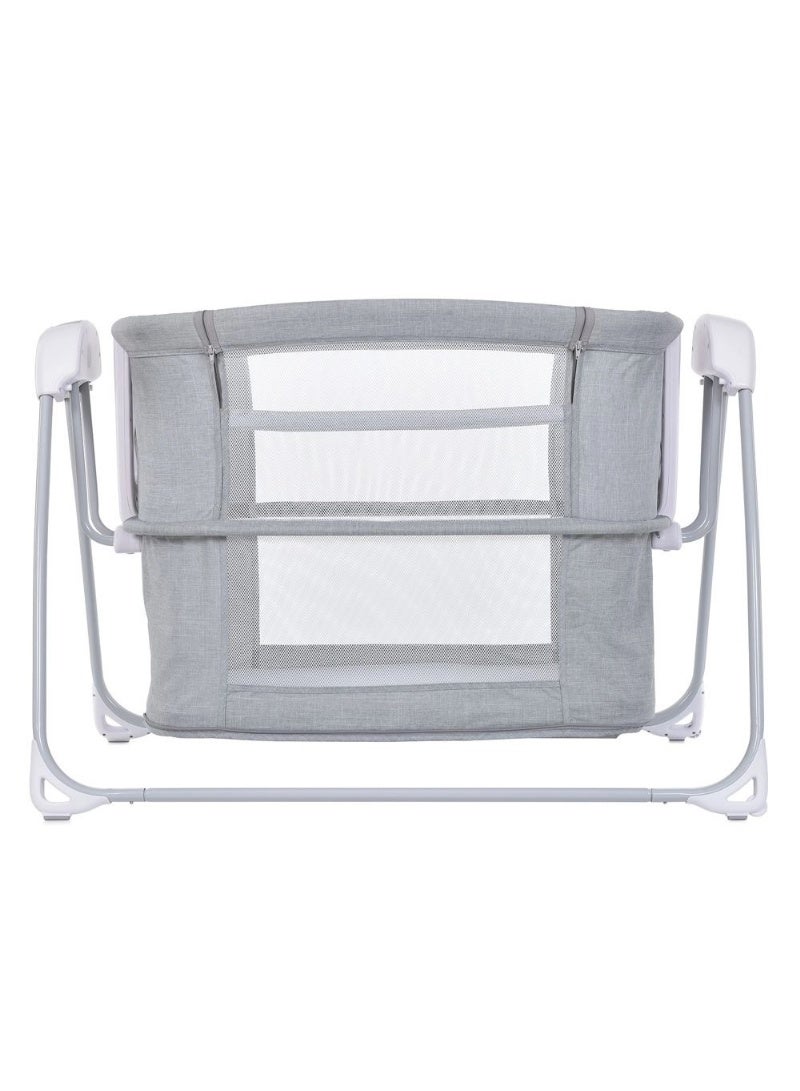 ماستيلا سرير ماستيلا ديلوكس متعدد الاستخدامات ٤ في ١، أرجوحة كهربائية، وسرير بجانب السرير لحديثي الولادة، سهل التركيب. - Image 4