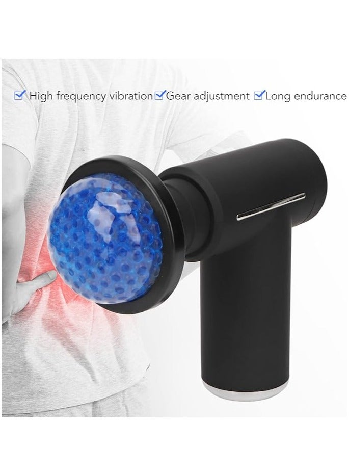 Electric Massage Gun, Portable Muscle Massager, Controlled Hot Cold Impact Deep Tissue Massager(Black)  - Image 3