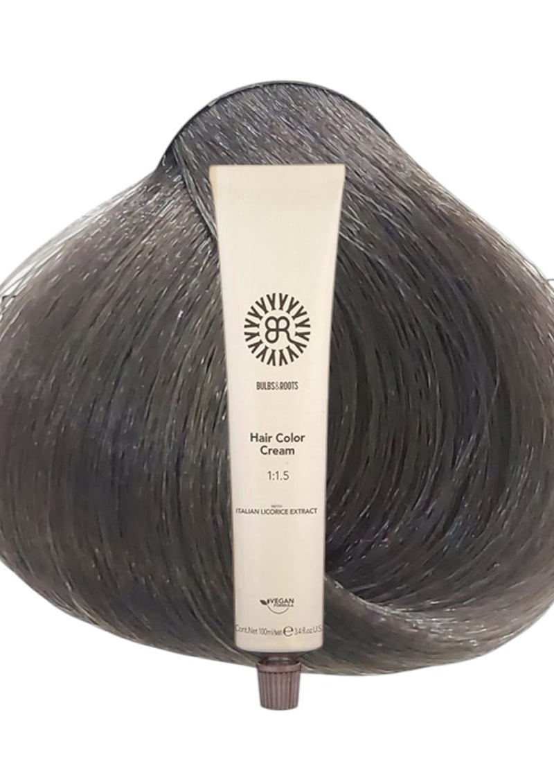 صبغه BR الايطاليه نباتيه 100%  للتلوين الشعر رقم 6.11   100 ملليلتر