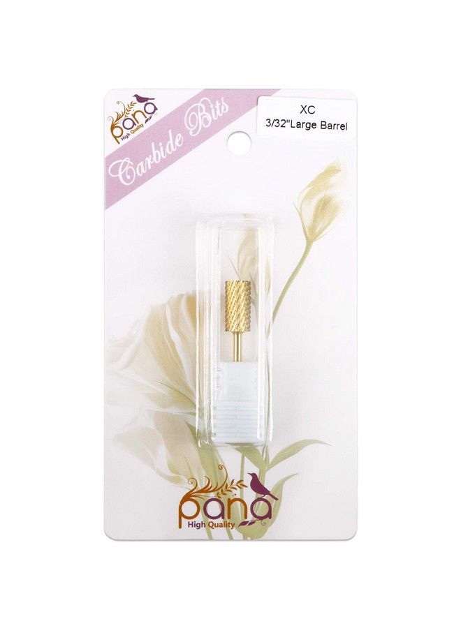 Pana 332" Shank Size Flat Top Large Barrel Gold Carbide Extra Coarse Grit Nail Drill Bit For Efile Nail Drills - Image 4