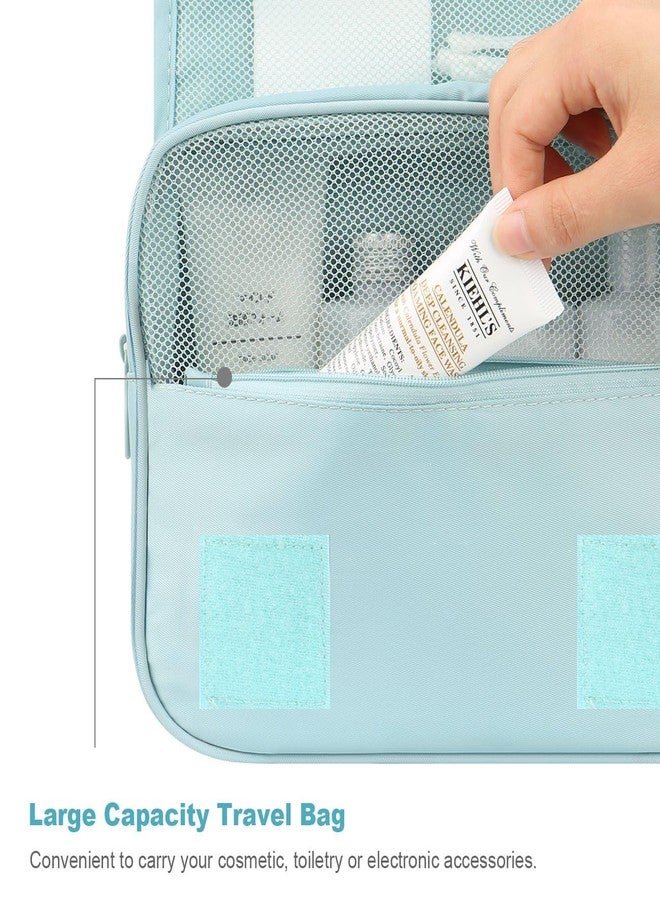 Storescent Girls' Hanging Carry-On Case Cosmetic Bag for Vacation, Trips, and Gym (Grey) with Set of 3 Refillable Food Grade Travel Bottles - Image 5