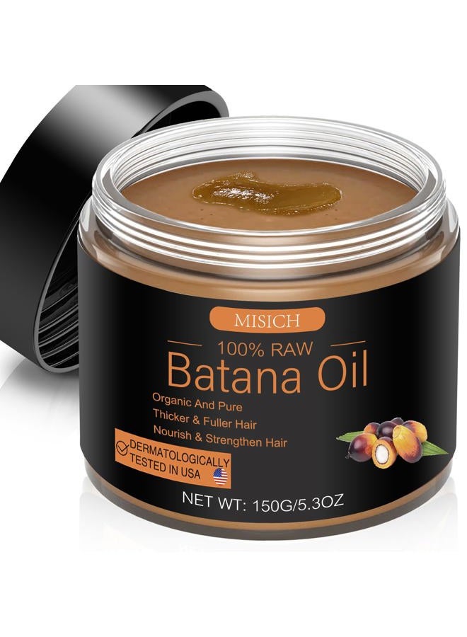 MISICH Raw Dr. Sebi Batana Oil from Honduras - 100% Natural, Unrefined, Organic for Hair Growth, Thickness and Preventing Loss for Men & Women, 5.3 oz - Image 1