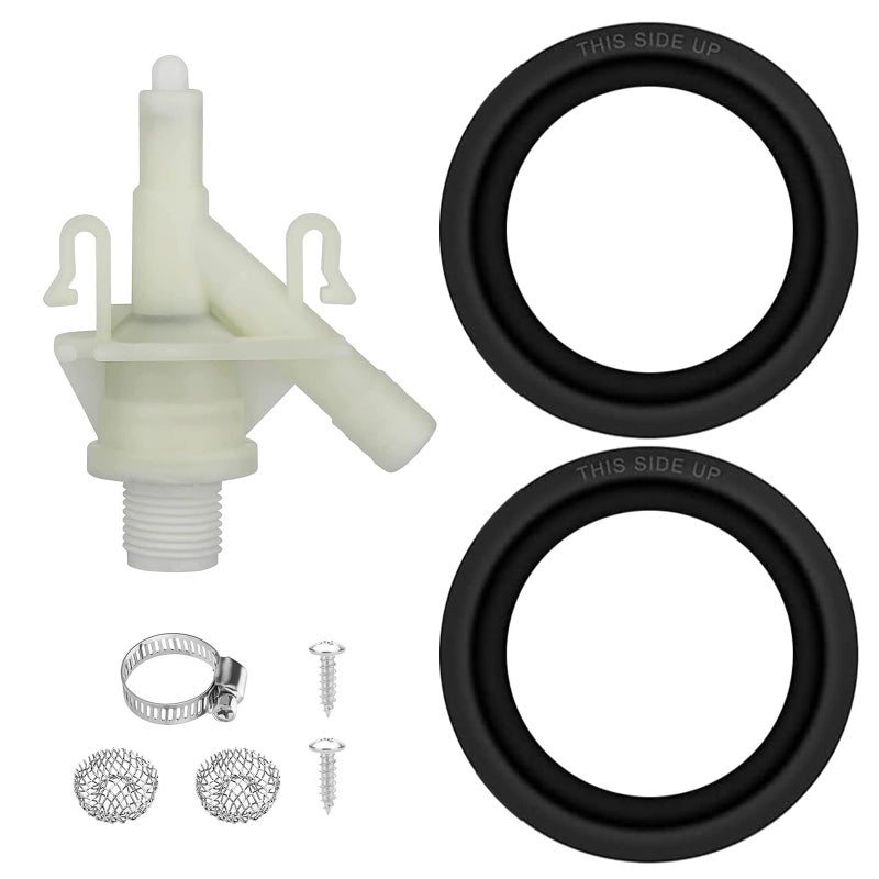Linkstyle RV Toilet Water Valve Kit For Dometic 300 310 320 385311641 Valve 385311658 Seal For Sealand Vacuflush - Image 3