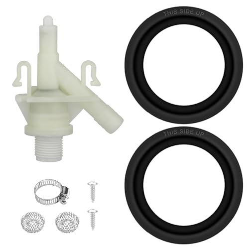 Linkstyle RV Toilet Water Valve Kit For Dometic 300 310 320 385311641 Valve 385311658 Seal For Sealand Vacuflush - Image 1