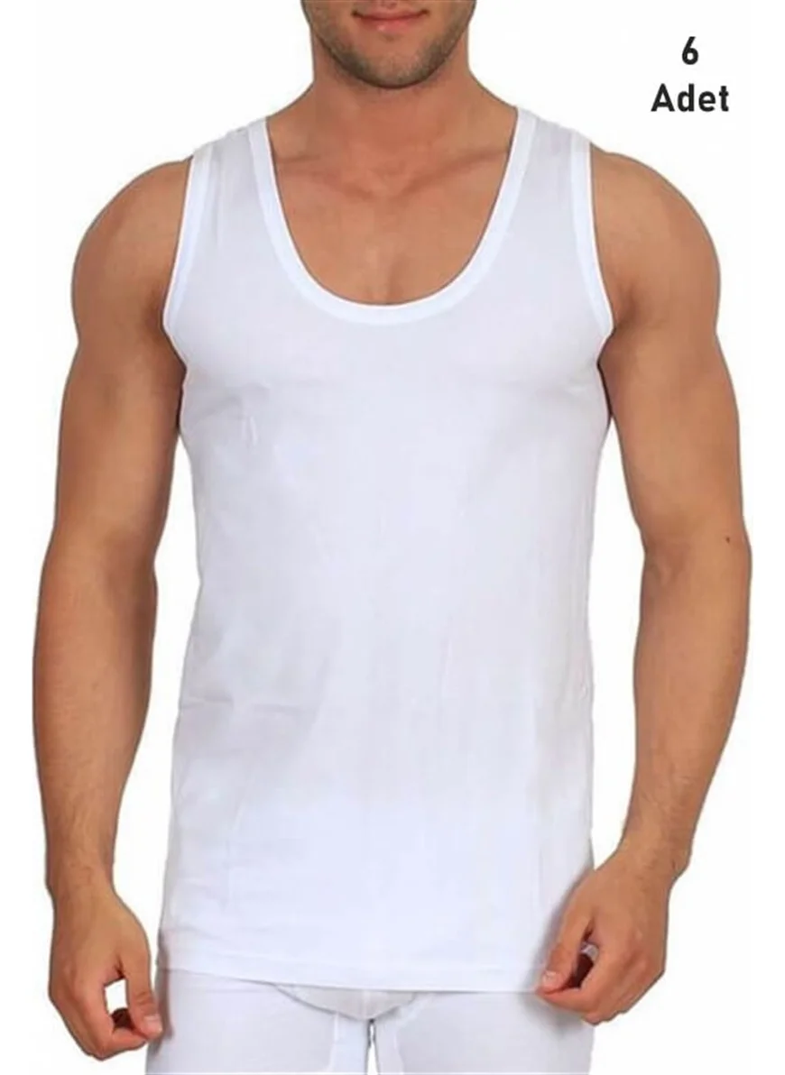 Tutku Male 6 Piece Combed Cotton Singlet