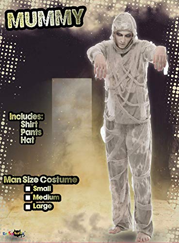 EraSpooky Halloween Mummy Costume Men Horror Fancy Dress Adult Egypt Costume - Image 2