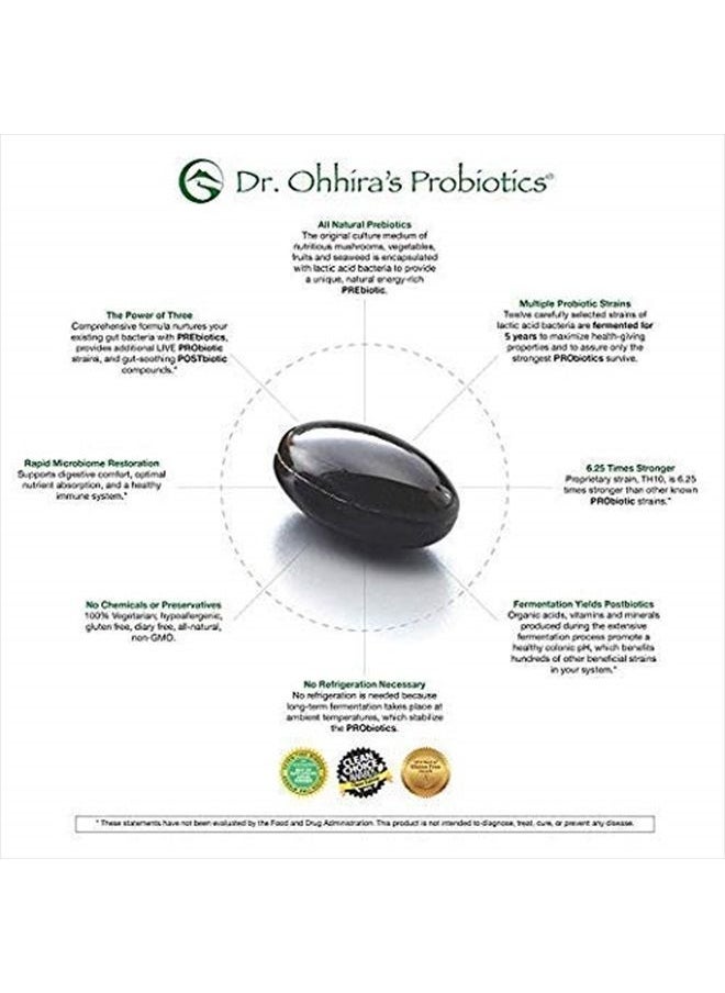 essential formulas - Dr. Ohhira's Probiotics Professional Formula - 60 Capsules with Bonus 3 Travel Size Samples (6 Capsules Bonus) - Image 1