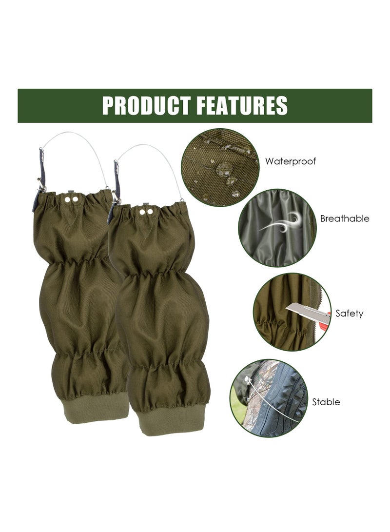KASTWAVE Waterproof Leg Gaiters, Boot Gaiters for Men and Women, Anti-Snake Gaiters Oxford Fabric, Adjustable Snow Boot Gaiters for Outdoor Hiking, Walking, Hunting, Mountain Climbing and Skiing - Image 4