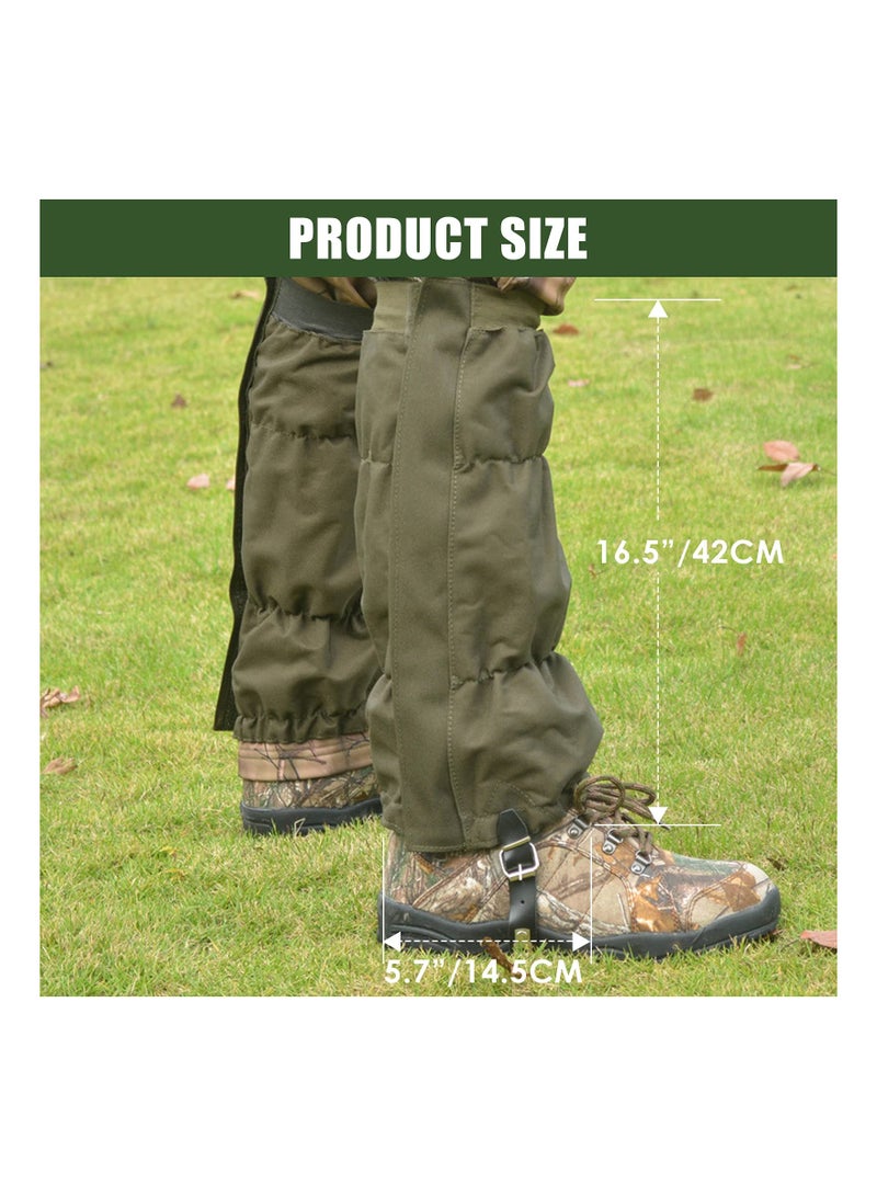 KASTWAVE Waterproof Leg Gaiters, Boot Gaiters for Men and Women, Anti-Snake Gaiters Oxford Fabric, Adjustable Snow Boot Gaiters for Outdoor Hiking, Walking, Hunting, Mountain Climbing and Skiing - Image 5