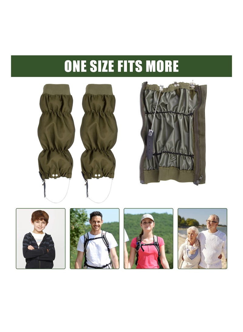 KASTWAVE Waterproof Leg Gaiters, Boot Gaiters for Men and Women, Anti-Snake Gaiters Oxford Fabric, Adjustable Snow Boot Gaiters for Outdoor Hiking, Walking, Hunting, Mountain Climbing and Skiing - Image 3