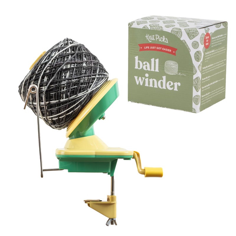 KnitPicks Knit Picks Yarn Ball Winder for Knitting and Crocheting (Yellow) - Image 1