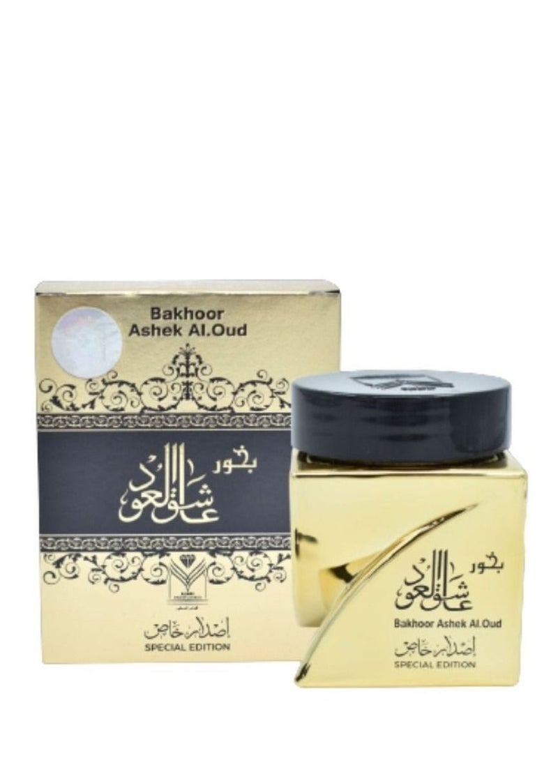 aashiq al-oud Golden Oud Lover Incense Make your home and workplace equipped with the finest types of high quality incense. Kasrat Oud scented with Taif roses, Kashmiri amber and patchouli with Indian oud. In addi